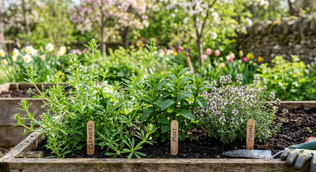Sweet Marjoram: How to Use It (Tea, Cooking, Aromatherapy) and What to Use Instead firefly gemini flash create an image of cleaver