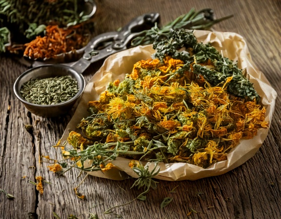 firefly generate an image of dried herbs; herbal remedy, spices, traditional folk, anti infla 110440