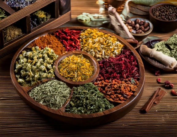 firefly generate an image of dried herbs; herbal remedy, spices, traditional folk, anti infla 207768