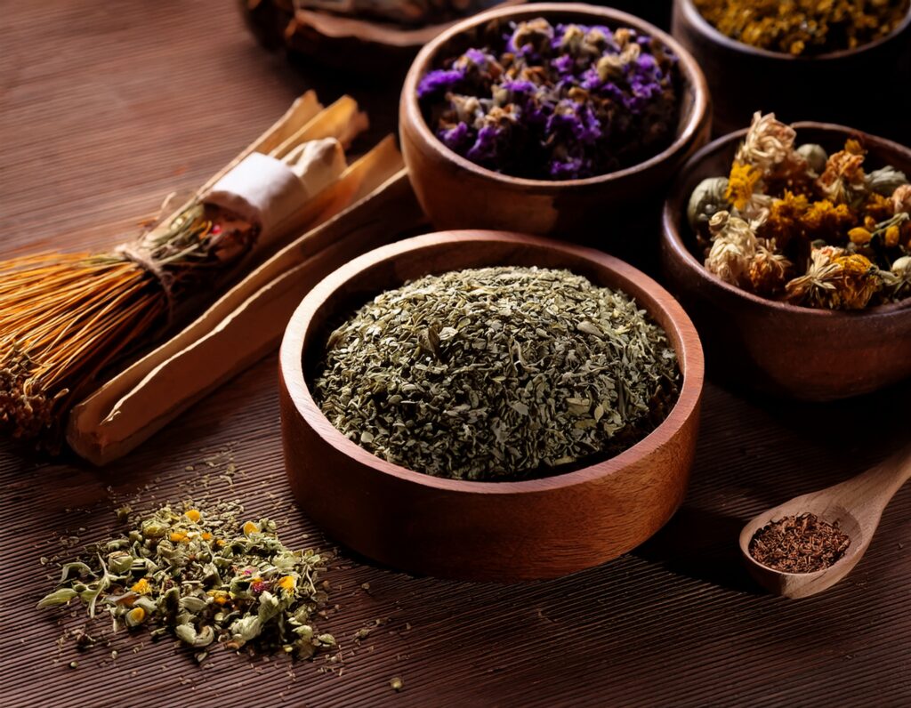 firefly generate an image of a dried herbs; herbal remedy concept 9631 4