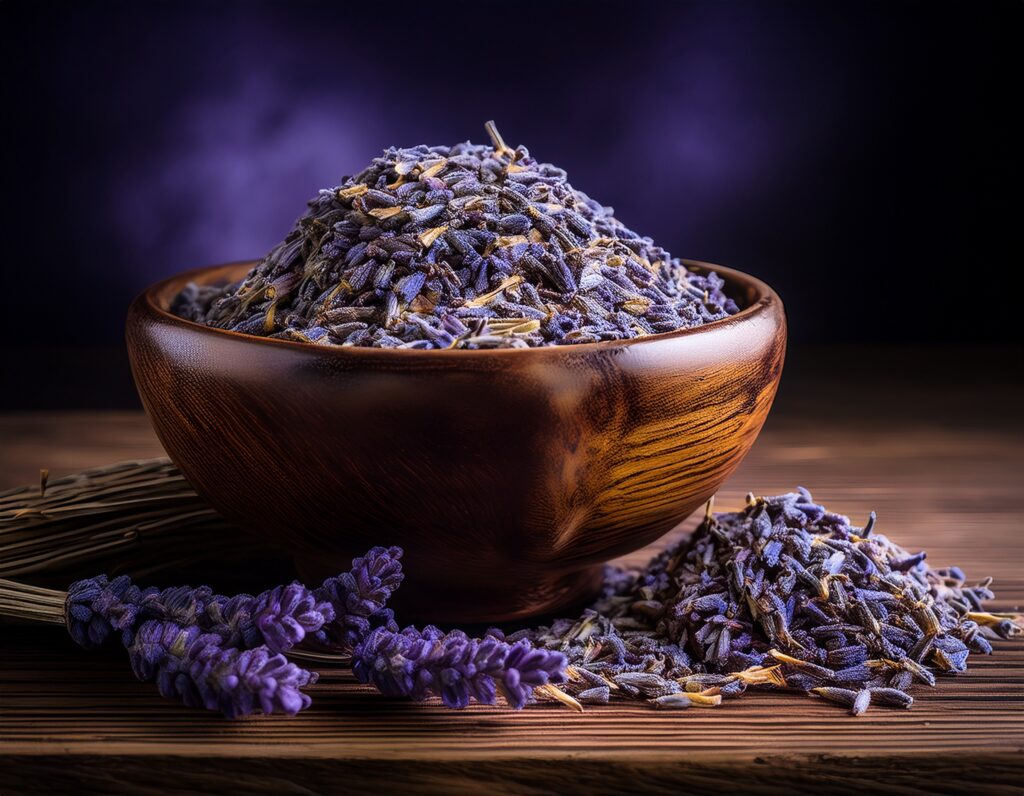 Lavender Benefits, Uses, Recipes, and Safety Tips firefly generate an image of dried lavender; herbal concept 827342