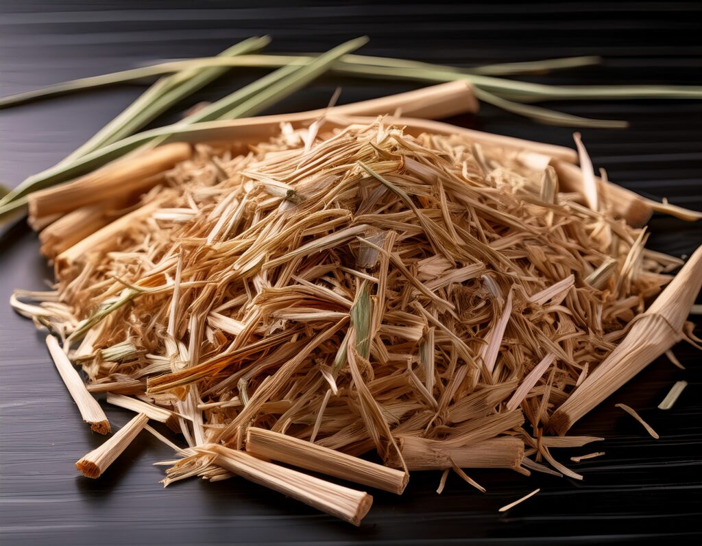 firefly generate an image of dried lemongrass, natural organic herbal 498550